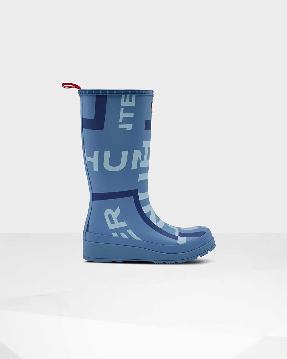 Botas De Agua Mujer - Hunter Original Play Tall Exploded Logo Mid-Calf Azules - SFEQMX-910 - Azules